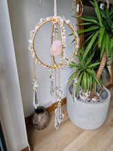 Load image into Gallery viewer, Crystal rose quartz orb suncatcher - Renfri