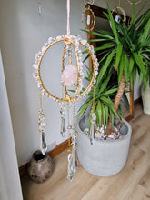 Load image into Gallery viewer, Crystal rose quartz orb suncatcher - Renfri