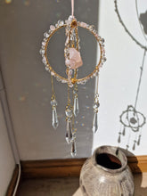 Load image into Gallery viewer, Crystal rose quartz orb suncatcher - Renfri