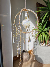 Load image into Gallery viewer, Crystal suncatcher with snow aura - Aoife