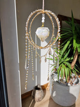 Load image into Gallery viewer, Crystal suncatcher with snow aura - Aoife