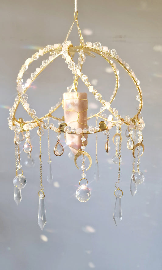 Pink Amethyst Suncatcher Aquila