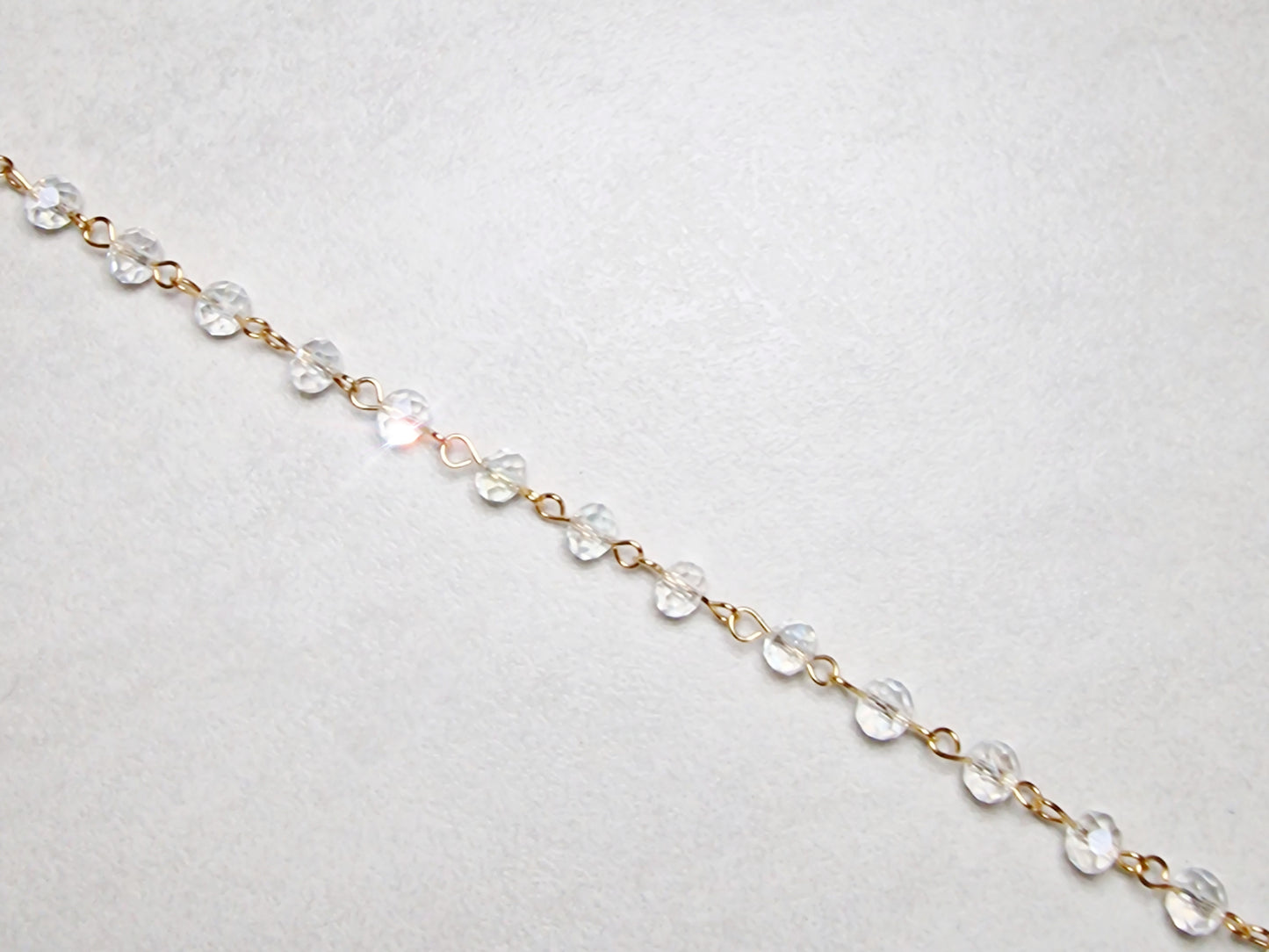 Clear beaded chain