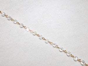 Clear beaded chain