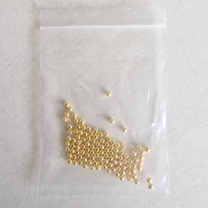 50 4mm Gold beads