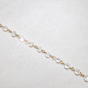 Clear beaded chain