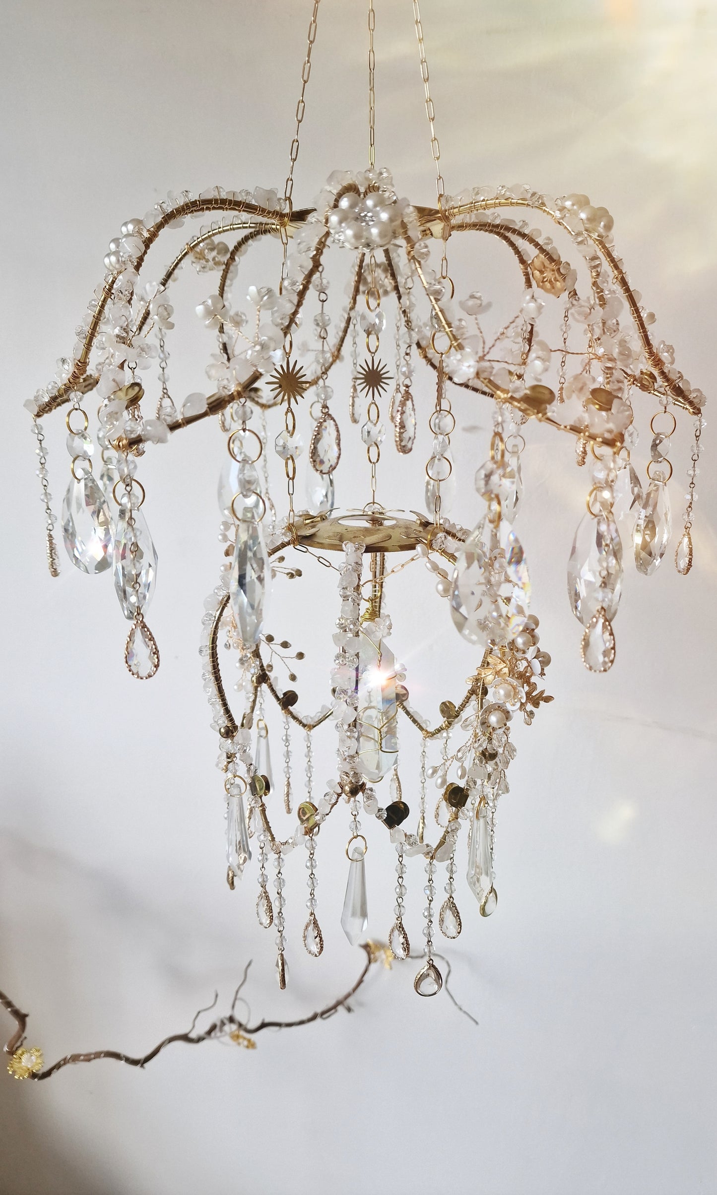 Lotus flower crystal suncatcher -Aslan