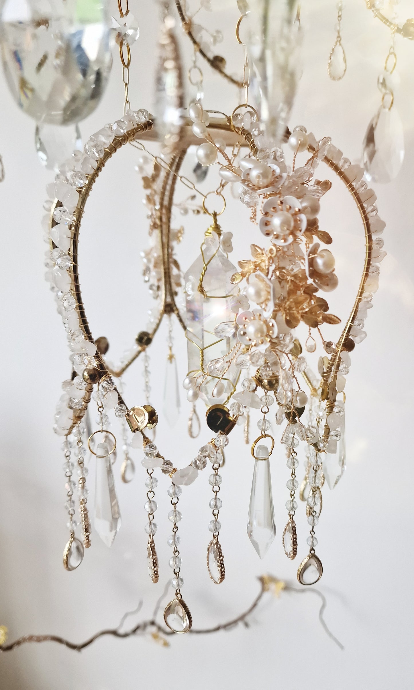 Lotus flower crystal suncatcher -Aslan