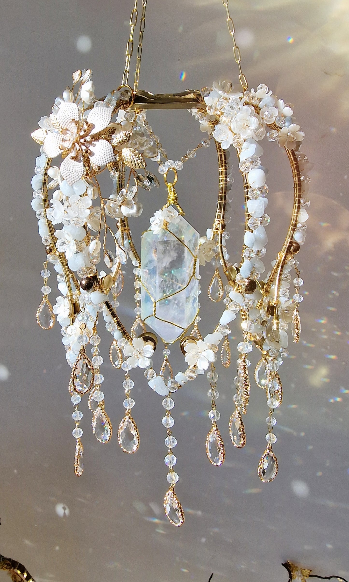 Flower crystal suncatcher - Peter