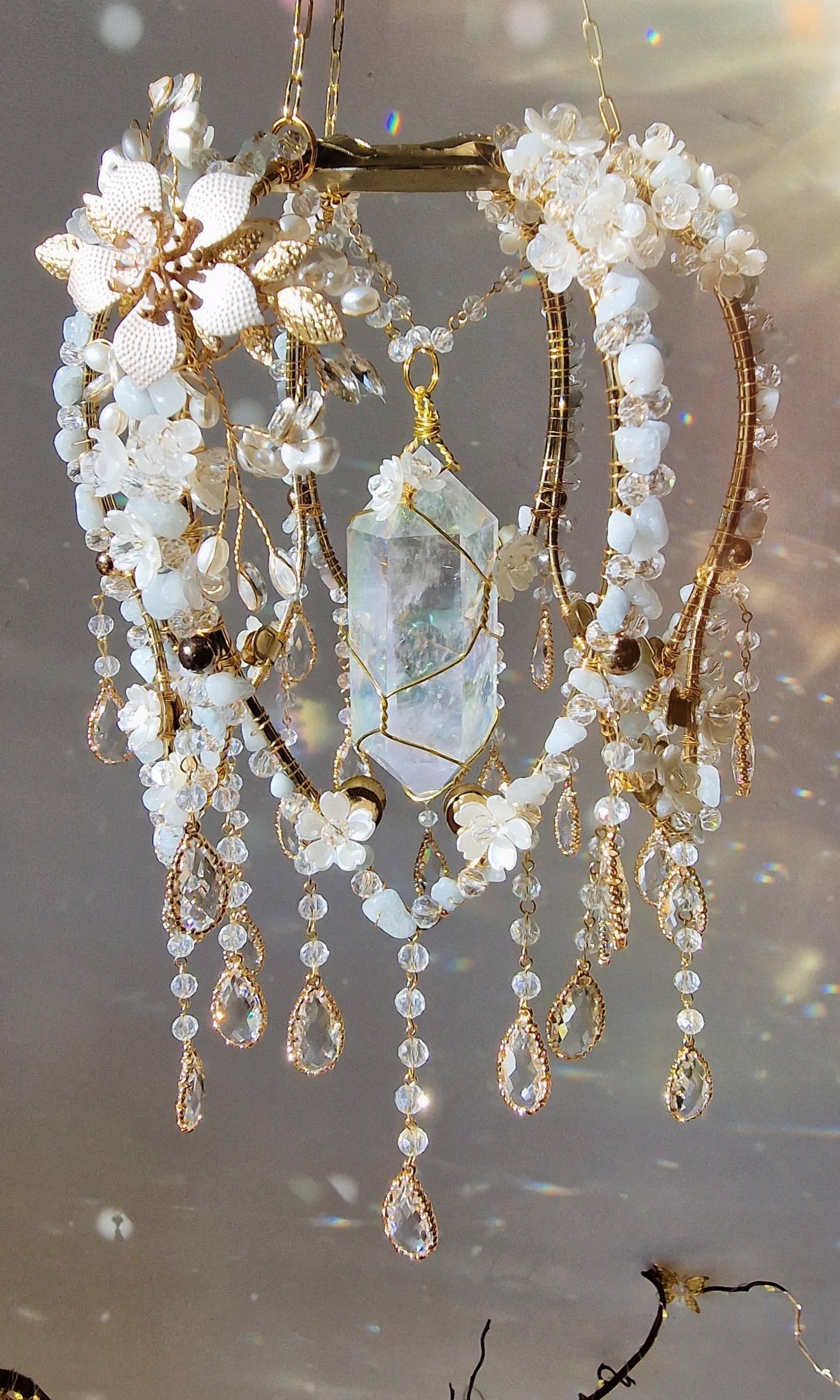 Flower crystal suncatcher - Peter