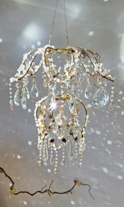 Lotus flower crystal suncatcher -Aslan