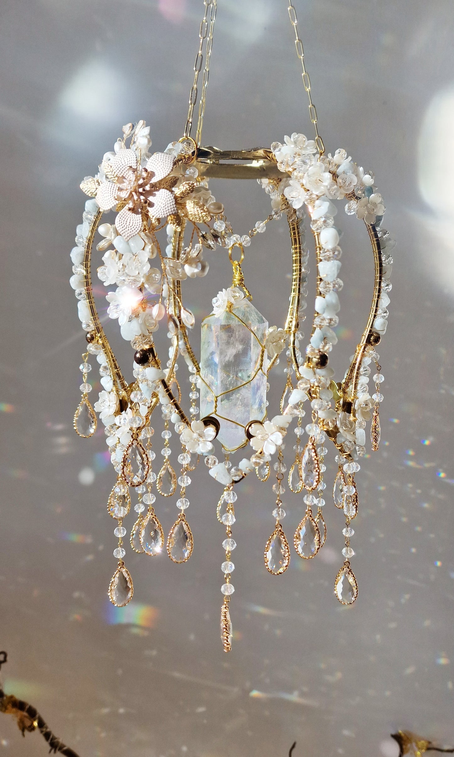 Flower crystal suncatcher - Peter