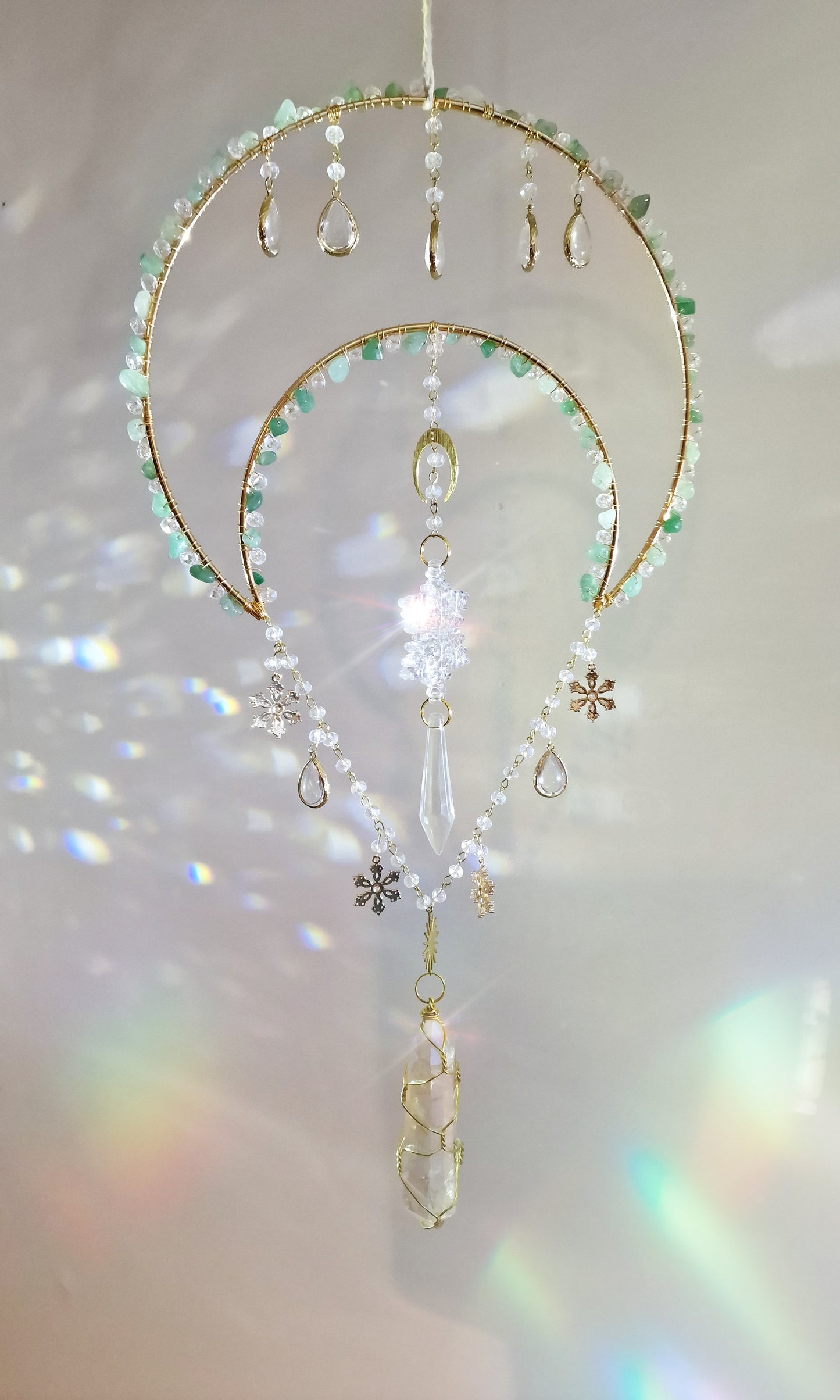 Moon suncatcher aventurine - Aspen