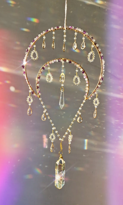 Moon suncatcher amethyst - Eira