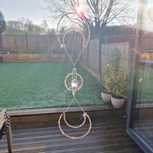 Crystal Moon Suncatcher DIY Kit Lunar Light Catcher Craft Kit - Linda