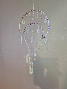 Moon suncatcher amethyst - Eira