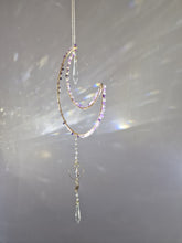 Load image into Gallery viewer, Suncatcher Moon with crystal chips