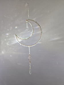 Suncatcher Moon with crystal chips
