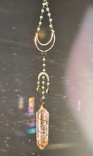 Load image into Gallery viewer, Suncatcher with pink aura quartz
