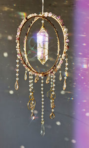 Orb Suncatcher with amethyst- Daybreak