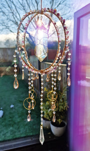 Orb Suncatcher with amethyst- Daybreak