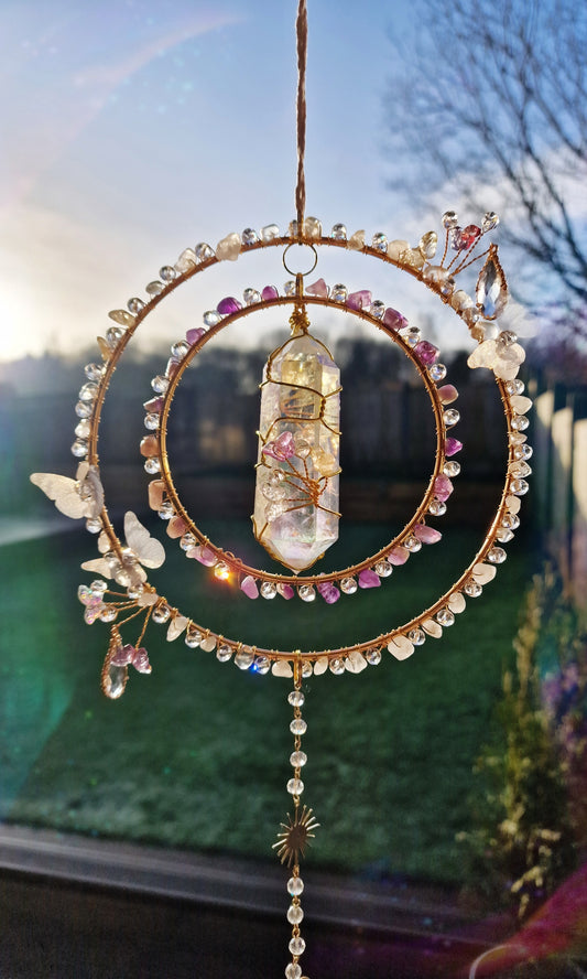 Butterfly Fairy Suncatcher - Comma Butterfly