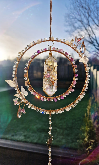 Butterfly Fairy Suncatcher - Comma Butterfly