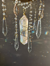 Load image into Gallery viewer, Suncatcher lantern with amethyst and aura quartz - Amaryllis