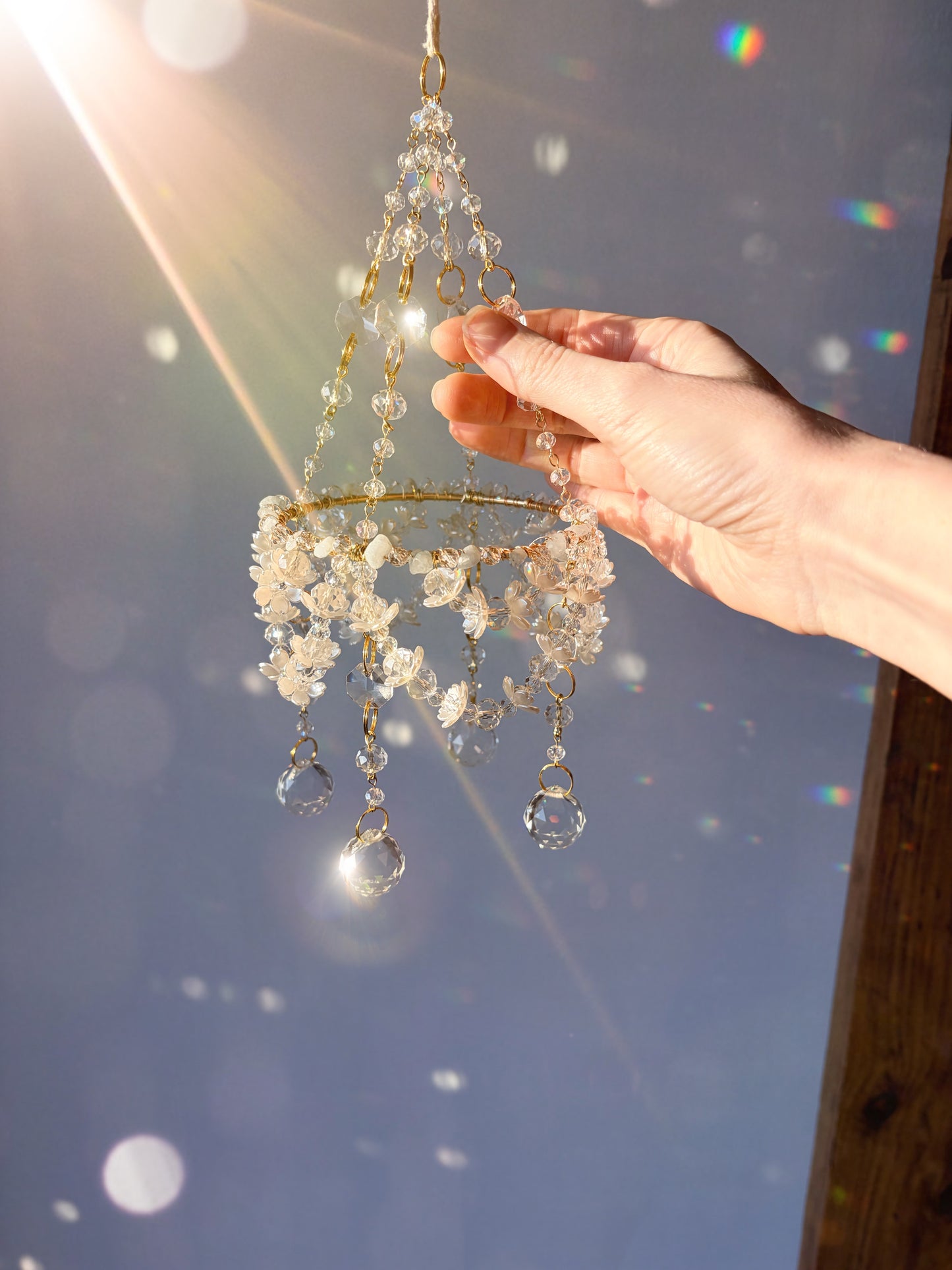 Floral Chandelier Suncatcher Video Tutorial + Materials Guide | Arlune