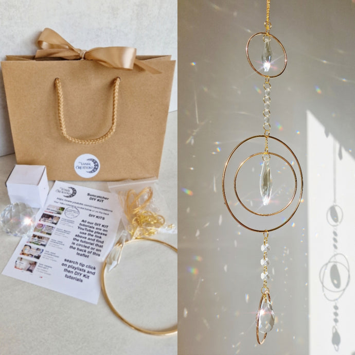 Rain drop suncatcher DIY kit and tutorial