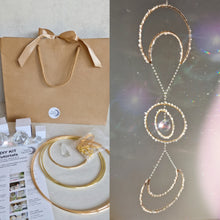Load image into Gallery viewer, Crystal Moon Suncatcher DIY Kit Lunar Light Catcher Craft Kit - Linda