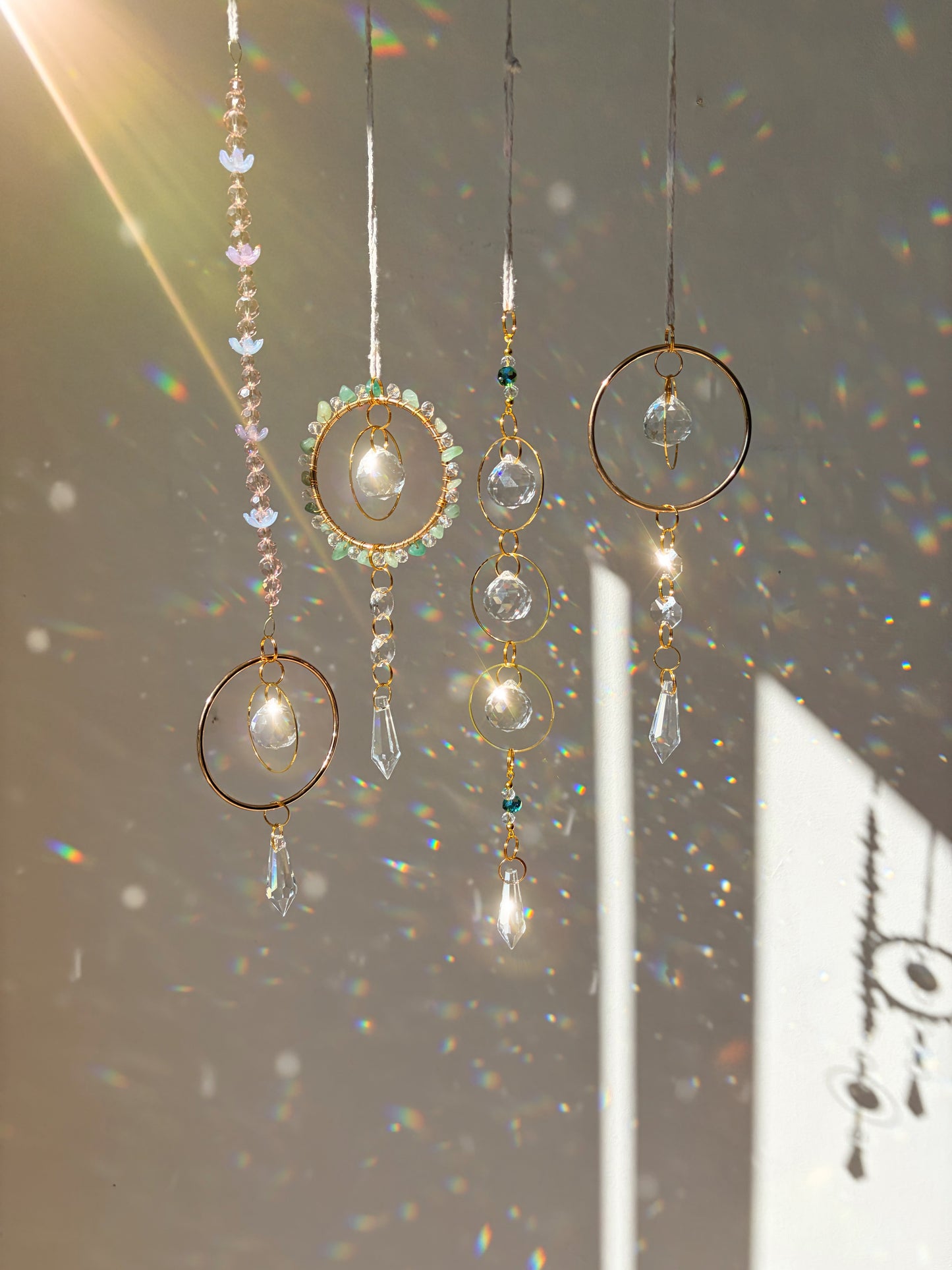 5 Simple Beginners Suncatcher Tutorials Bundle  – DIY Crystal Designs + Materials Guide