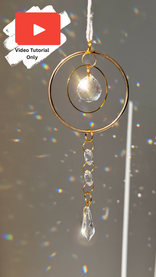 5 Simple Beginners Suncatcher Tutorials Bundle  – DIY Crystal Designs + Materials Guide