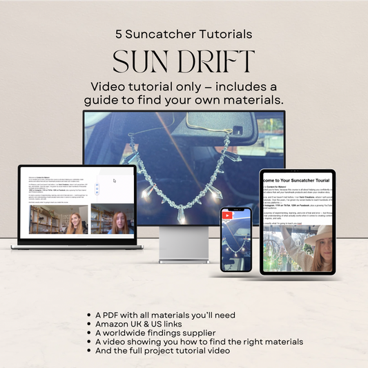 Beginner Car Suncatcher Charm Video Tutorial + Materials Guide | Sun Drift