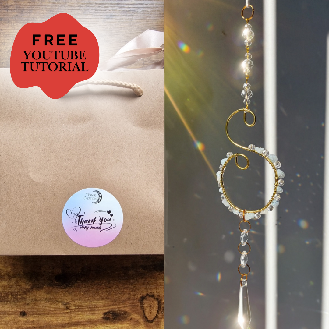 Mini Swirl Crystal Suncatcher DIY Kit + Free Tutorial