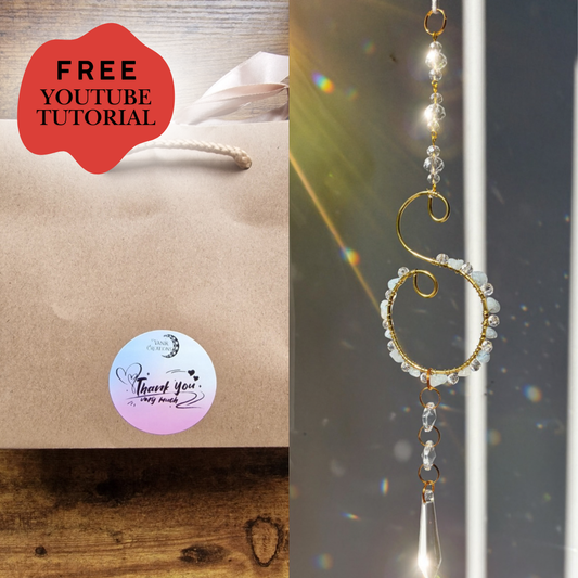 Mini Swirl Crystal Suncatcher DIY Kit + Free Tutorial