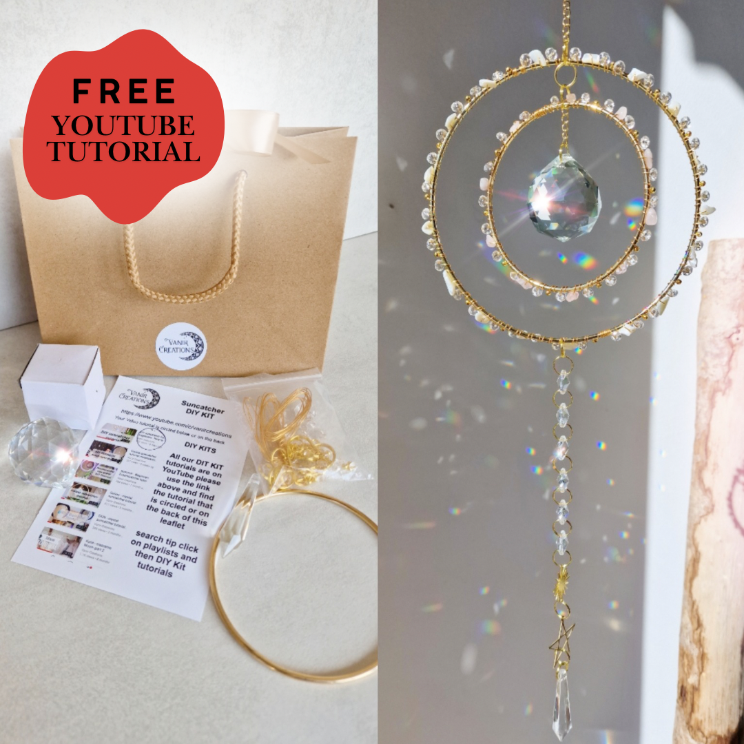 Crystal Suncatcher DIY Kit with Wire Wrapping - Alanis