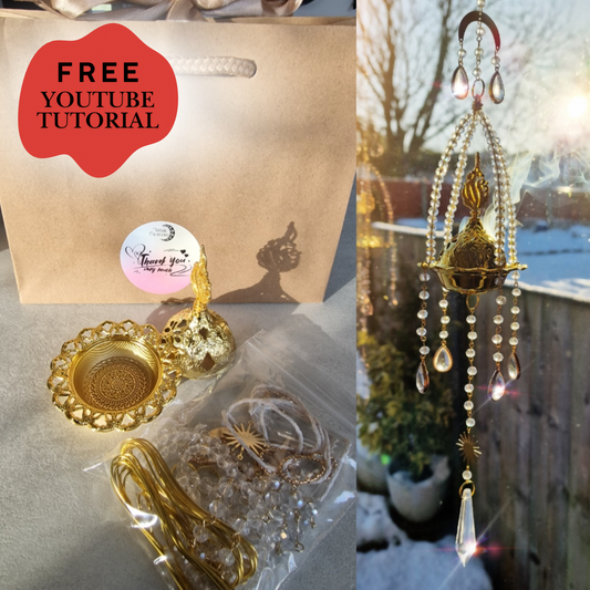 Incense Suncatcher DIY kit and tutorial - Serenity
