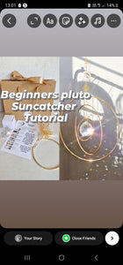 Beginners suncatcher DIY kit - Pluto