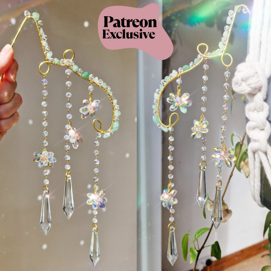 Crystal plant suncatcher wand - Ivy