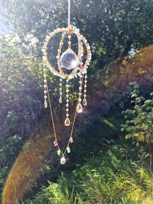 Patreon - Crystal Suncatcher Orb with Necklace - Mia