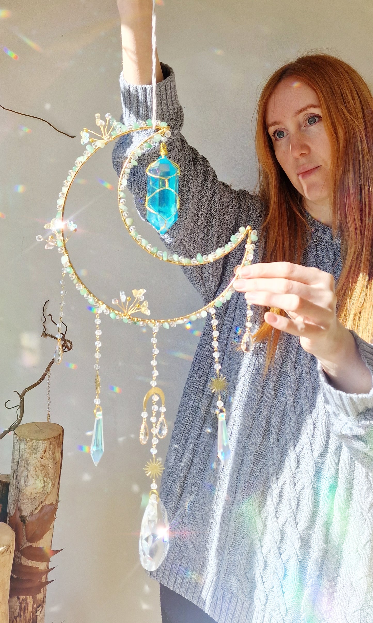 Moon Fairy Suncatcher - Green Hairstreak