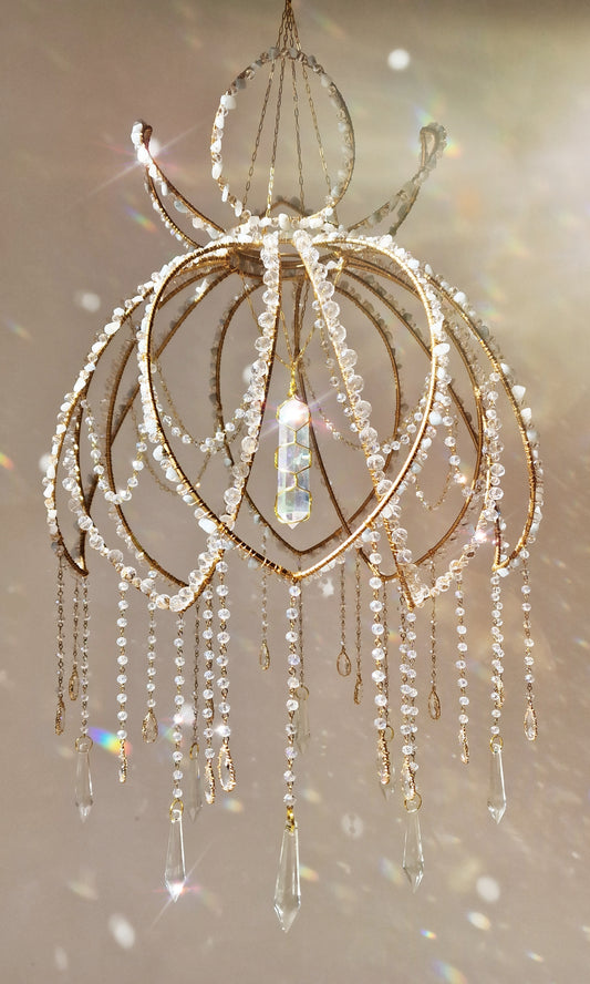 Crystal Bloom Suncatcher Lampshade