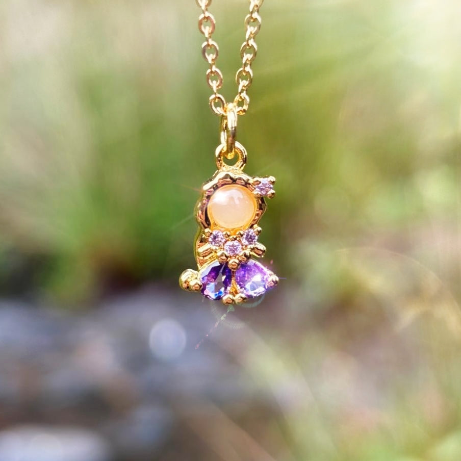 Violet Grace Wearable Suncatcher – Necklace Only
