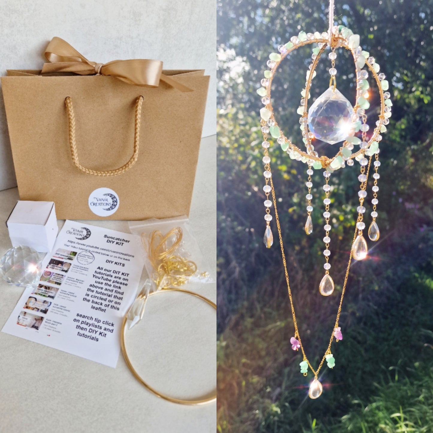 Patreon - Crystal Suncatcher Orb with Necklace - Mia