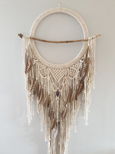 Load image into Gallery viewer, Feathered driftwood dreamcatcher