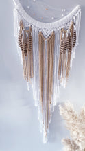 Load image into Gallery viewer, Bohemian macrame moon dreamcatcher