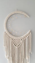 Load image into Gallery viewer, Natural Boho moon dreamcatcher