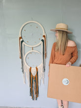 Load image into Gallery viewer, Double dreamcatcher macrame tutorial and DIY kit - jessica