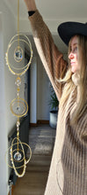 Load image into Gallery viewer, Saturn crystal suncatcher wall hanging